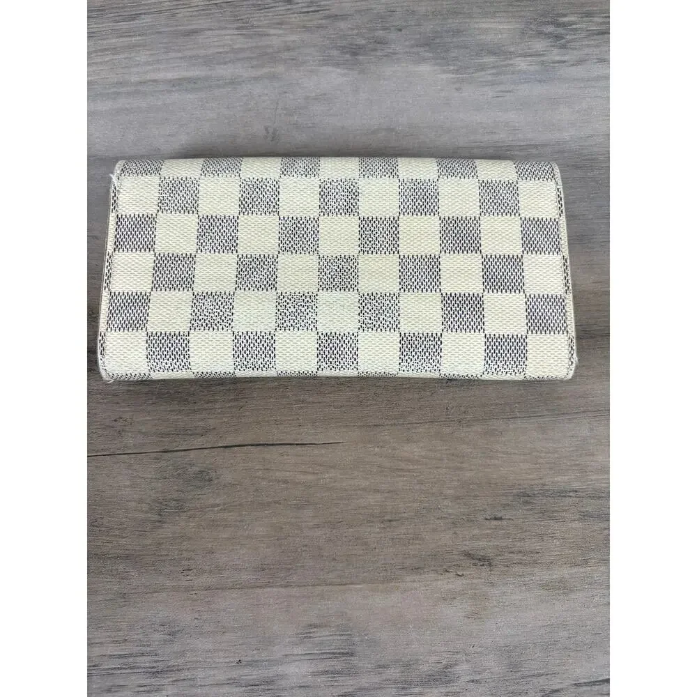Louis Vuitton Damier‎ Azur Textured Wallet- France- Great Used Condition - Picture 6 of 7